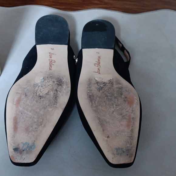 Sam Edelman Preloved Black Suade Slingback Size 7.5. - Picture 4 of 7